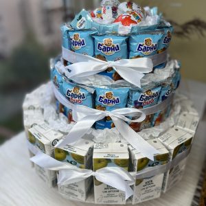 Детский торт Барни с Соком